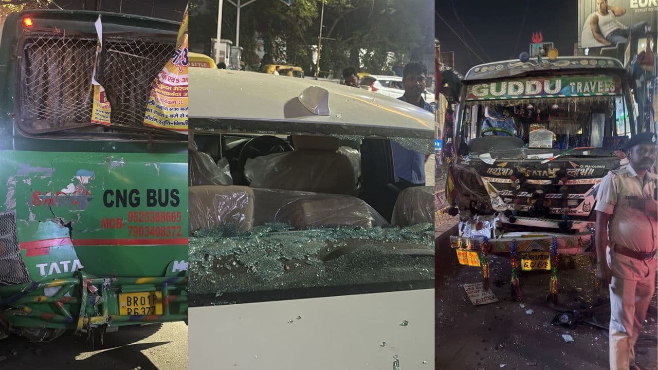 राजधानी पटना में सिटी बस हुई दुर्घटना का शिकार, कई यात्री जख्मी...