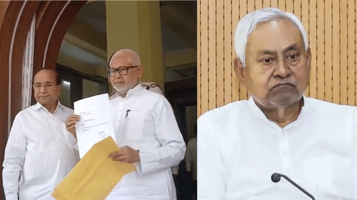 nitish ne diya istifa