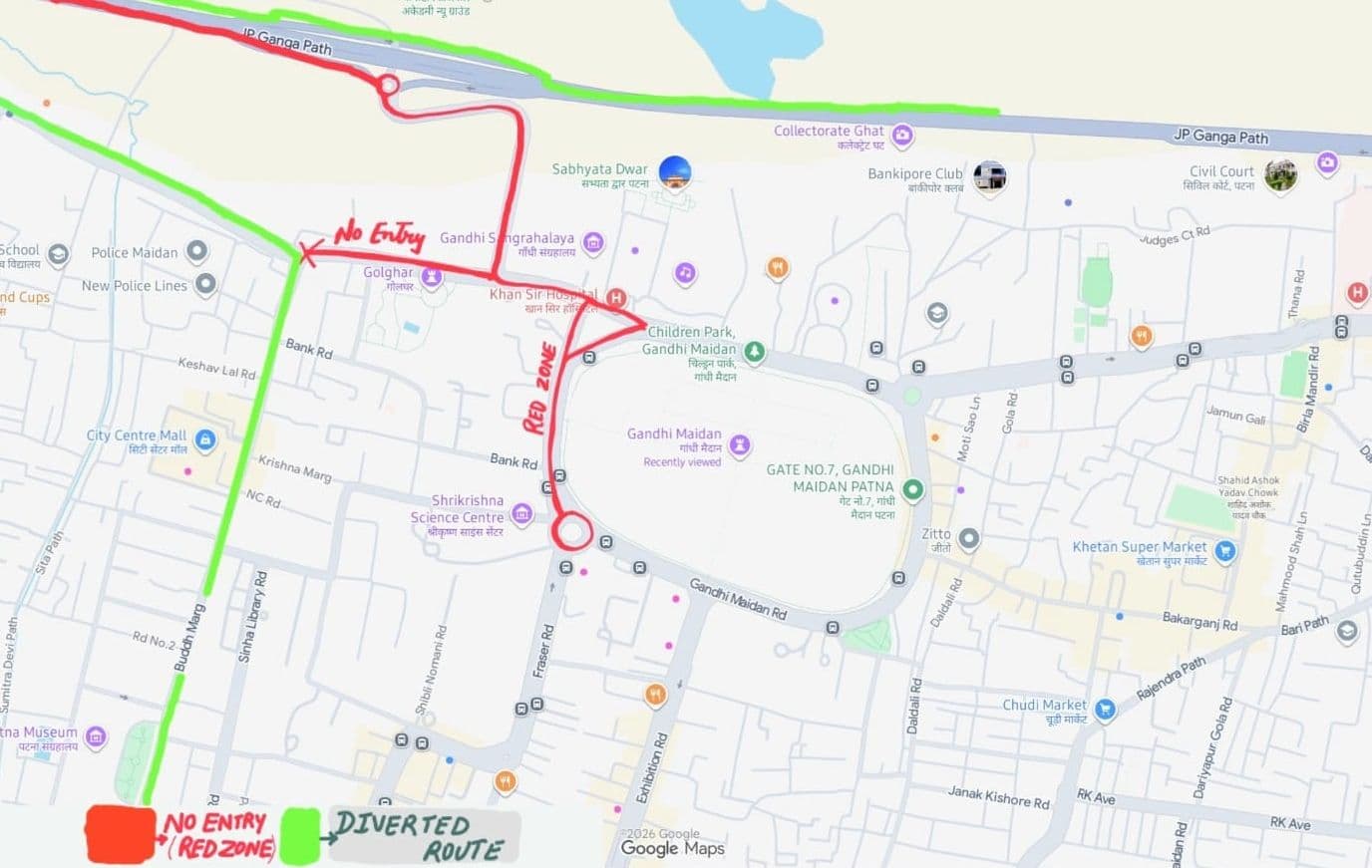 कल पटना की सड़क पर निकलने से पहले पढ़ लें यह खबर, इन रूटों पर वाहनों का परिचालन रहेगा बंद...