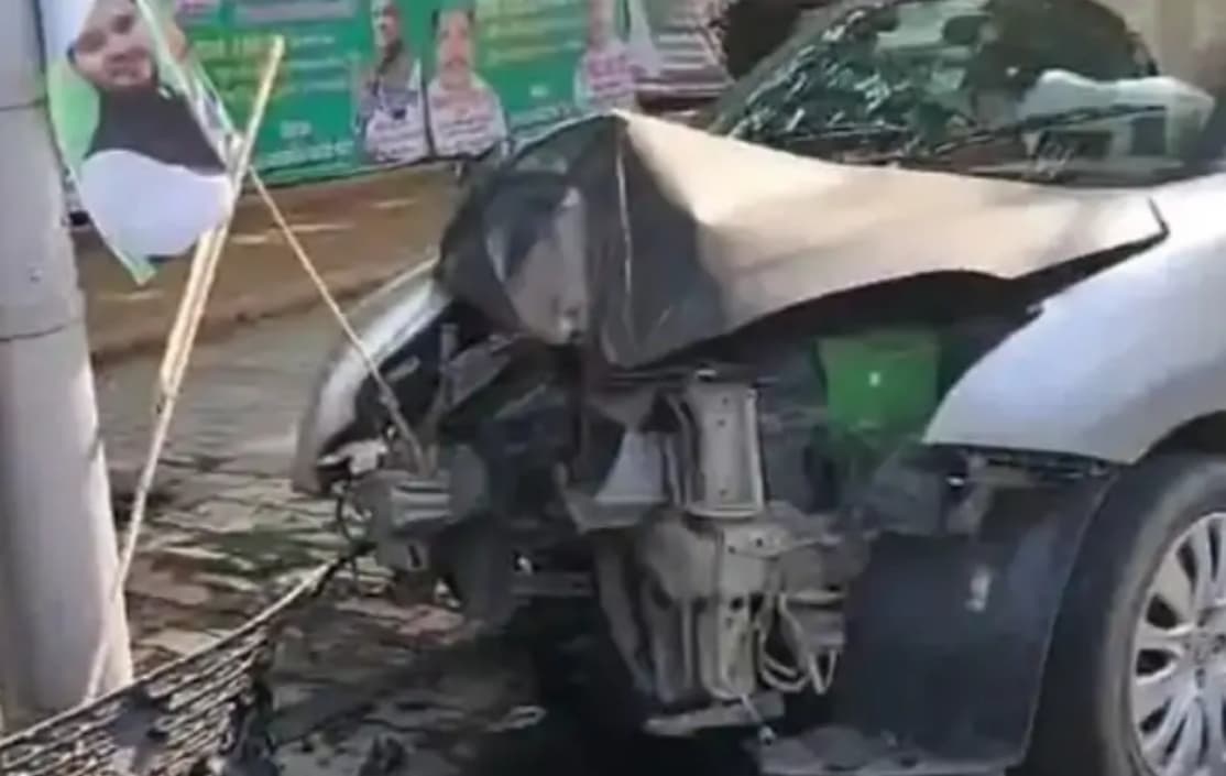 पटना में मुख्यमंत्री आवास के पास तेज रफ्तार कार दुर्घटनाग्रस्त,जानें डिटेल..